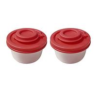 Backpacker's Salt & Pepper Shakers, Compact Spill Moisture Proof Mini Salt Shaker with Lid Camping Picnic Lunch Boxes Travel Spice Jar Seasoning Container Pourer (C, 2PC)