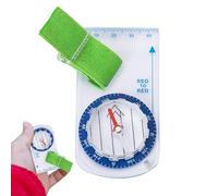 Backpacking Compass for Navigation, Backpacking Compass for Hiking - Multifunctional Orienteering Compass with Hollow Thumb Slot | Orientation Map Compass