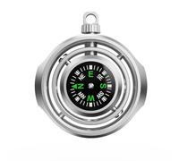 Backpacking Compass for Outdoor Travel and Hiking, Compact Metal Compass with Outer Frame and Carry Loop Design Portable Hiking Camping Direction Pocket Travel Metal Backpacking Trail Direction Tool