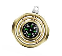 Backpacking Compass for Outdoor Travel and Hiking, Compact Metal Compass with Outer Frame and Carry Loop Design Portable Hiking Camping Direction Pocket Travel Metal Backpacking Trail Direction Tool