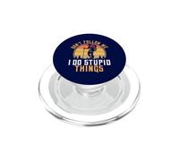 Backpacking Hiking Don't Follow Me I Do Stupid Things Retro PopSockets PopGrip for MagSafe