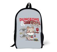 Backpacks Dungeons Cats - DnD Dungeons Dragons D&D 17inch School Bag