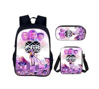 Backpacks Kindergarten Girls Boys, 3pcs Set K pop Demon Hunters Kids School Bag for Aged 3-12 Years, 40cm x 30cm x 11cm Toddler Backpack, Children's Backpack, the Great Gift for Kids.