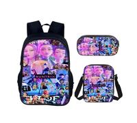 Backpacks Kindergarten Girls Boys, 3pcs Set K pop Demon Hunters Kids School Bag for Aged 3-12 Years, 40cm x 30cm x 11cm Toddler Backpack, Children's Backpack, the Great Gift for Kids.