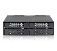 Backplane IcyDock 4 x 6.3 cm SATAI-III in 1 x 5.25 Inch HDD/SSD Black Internal B