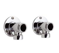 Backplate Chrome Elbow Unions For Thermostatic Bar Shower Valve Tap
