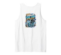 Backprint 1986 Urban Tuk Tuk Racer City Drag Edition Retro Tank Top