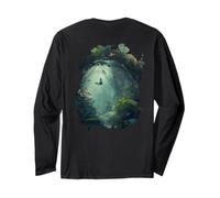 Backprint A Path Through the Magic of the Beautiful Forest Long Sleeve T-Shirt