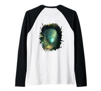 Backprint A Path Through the Magic of the Beautiful Forest Raglan Baseball Tee
