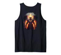 Backprint Angel of Fire with Flames of Hell Tank Top