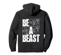 Backprint Be a Beast Pullover Hoodie