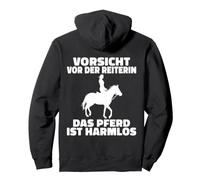 Backprint Beware of the rider the horse is harmless Pullover Hoodie