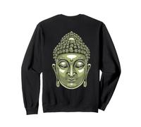 Backprint Buddha Head Siddhartha Gautama Sweatshirt