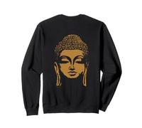 Backprint Buddha Head Siddhartha Gautama Sweatshirt