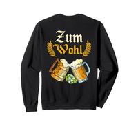 Backprint Cheers to vintage beer drinkers and beer lovers Sweatshirt