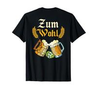 Backprint Cheers to Vintage Beer Drinkers and Beer Lovers T-Shirt