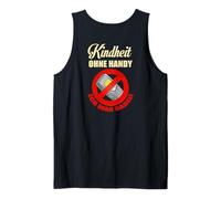 Backprint Childhood Without Mobile Phone I was There Tank Top