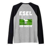 Backprint Donkey of the W oalkeeper Player Raglan Baseball Tee
