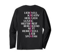 Backprint Educator Kindergarten and Education Long Sleeve T-Shirt