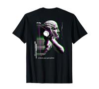 Backprint: Embrace Your Perception Hypnotic Techno EDM T-Shirt