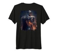 Backprint Epic Knight Hero Dark World's Form Premium T-Shirt