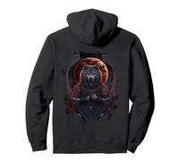 Backprint Epic wolf power and beauty Pullover Hoodie