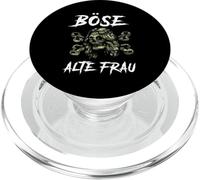 Backprint Evil Old Woman PopSockets PopGrip for MagSafe