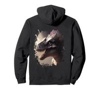 Backprint Fascinating dinosaurs Insights into the primeval Pullover Hoodie