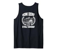 Backprint from the Village and Proud of it Tank Top