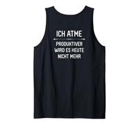 Backprint I Can't Breathe More productively Today Tank Top