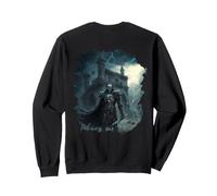 Backprint Knight in thunderstorm with rain Sweatshirt