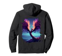 Backprint Magic Phoenix Tree of Immortality Pullover Hoodie