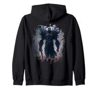 Backprint Mighty king demon and his reign of darkness Zip Hoodie