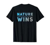 Backprint Nature Wins Eco Awareness - Eco Warrior Statement T-Shirt