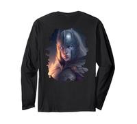 Backprint Reign of Ice the Queen of Darkness Fantasy Long Sleeve T-Shirt