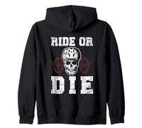 Backprint Ride or die Zip Hoodie