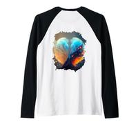 Backprint Space Snow Globe the Symbol of Infinity and Wonder Raglan Baseball Tee