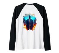 Backprint Supernova the Amazing Wonder of the Galaxy Raglan Baseball Tee