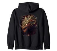 Backprint The dark ruler Zip Hoodie