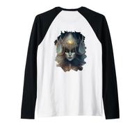 Backprint The Dark Witch of the Night Raglan Baseball Tee
