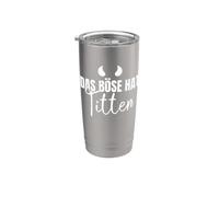 Backprint The Evil has Boobs Breasts Bosom Funny Stainless Steel Insulated Tumbler