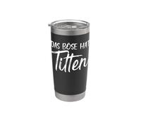 Backprint The Evil has Boobs Breasts Bosom Funny Stainless Steel Insulated Tumbler