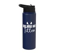 Backprint The Evil has Boobs Breasts Bosom Funny Stainless Steel Insulated Water Bottle