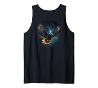 Backprint The Magic Eagle in the Starry Hight Sky Tank Top