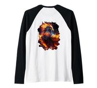 Backprint The Majestic Splendor of the Resurrection Phoenix Raglan Baseball Tee
