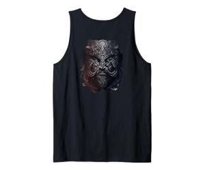 Backprint The Mighty Viking with Armor of war Tank Top