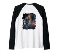 Backprint The Mystical Strong King of Wilderness and Nature Raglan Baseball Tee