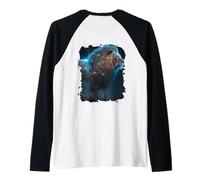 Backprint The Mystical Strong King of Wilderness and Nature Raglan Baseball Tee