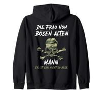 Backprint The Woman of the Evil Old Man Zip Hoodie