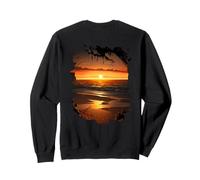 Backprint Tropical dream beach Relaxation on sea of waves Sweatshirt